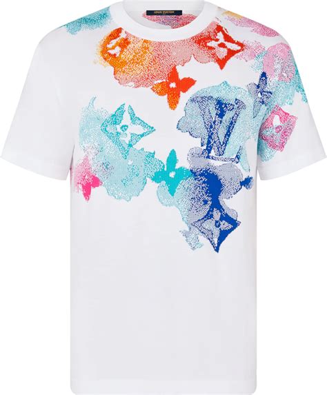 louis vuitton multicolor watercolor shirt|louis vuitton t shirts.